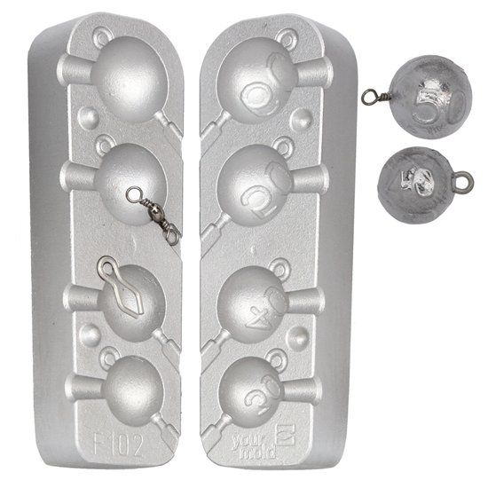 Stampo Piombo Sfera gr.30-40-50-60