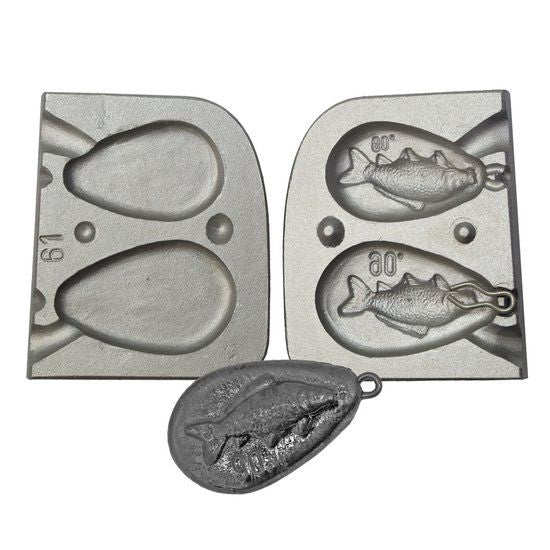 Stampo Piombo con Carpa gr.60-90