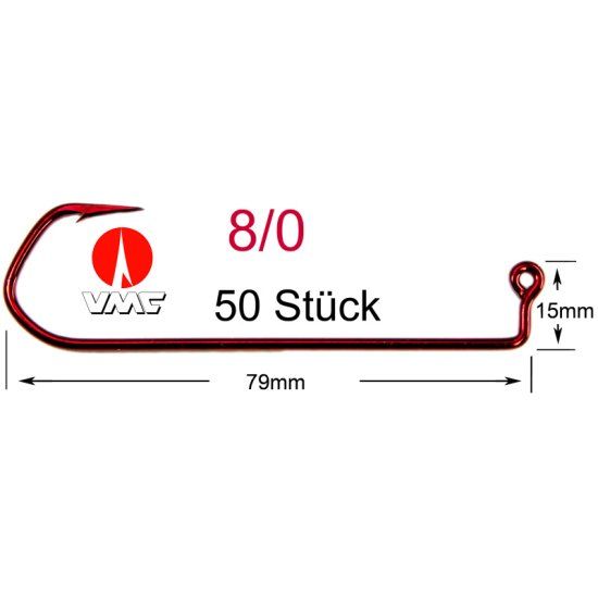 Ami originali VMC 5150 colore rosso n°8/0 pz.50