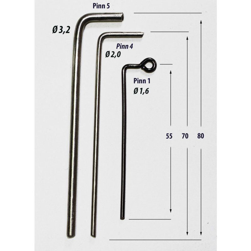 Inserti metallici per piombi scorrevoli  busta 3 pz.
