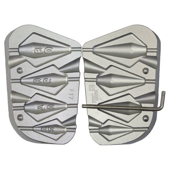 Stampo Piombo Trapezio scorrevole gr.20-40-60-80