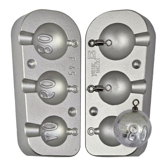 Stampo Piombo Sfera gr. 40-60-80  F 45