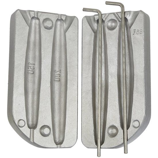 Stampo Piombo Oliva scorrevole gr.150-200