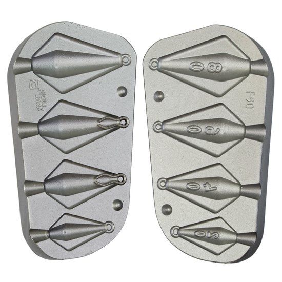 Stampo Piombo Trapezio c/gancio gr.20-80
