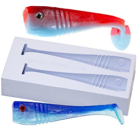 Stampo In Silicone per SoftBait Fjord mm.140  SF 14