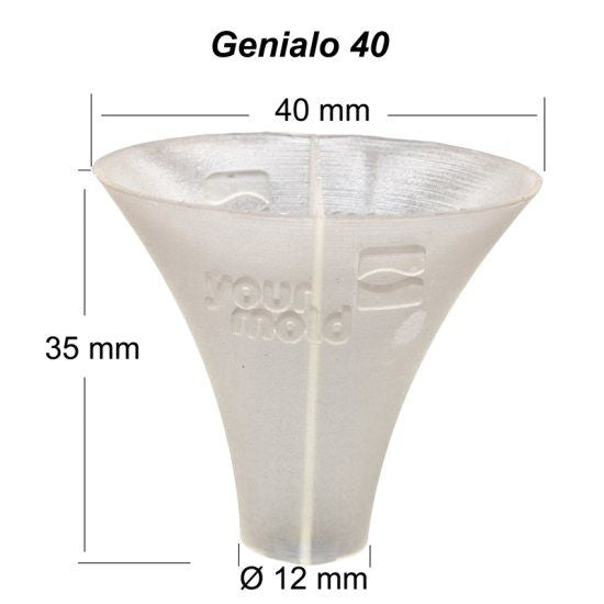 Imbuto per la produzione di esche bicolori