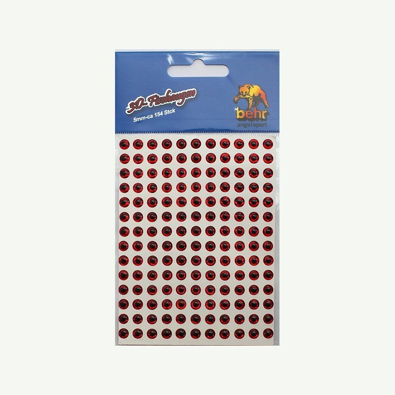 Occhi Adesivi  3D per Soft e Hardbaits mm.5 RED pz.154